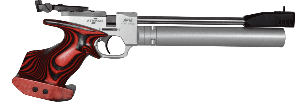 Пневматический PCP пистолет ATAMAN AP16 Sport (рукоятка Laminate №9 SP), кал. 4.5мм