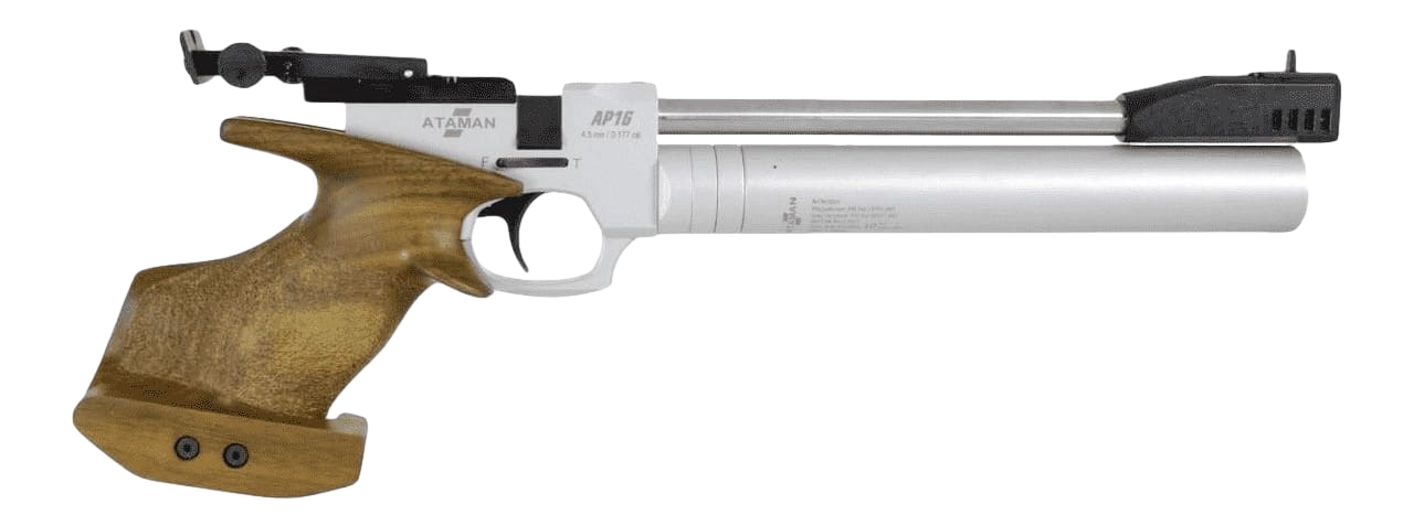 Пневматический PCP пистолет ATAMAN AP16 Sport (рукоятка Beech SP), кал. 4.5мм
