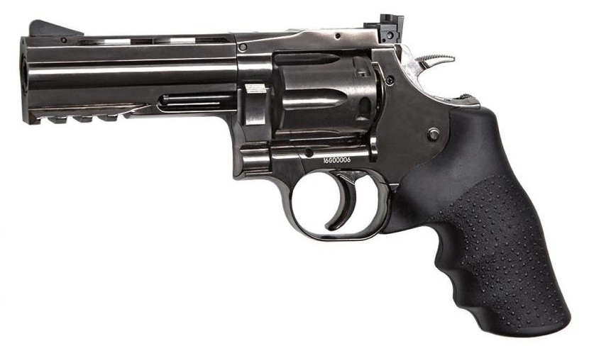 Пневматический револьвер ASG Dan Wesson 715-4 Steel Grey, кал.4,5мм
