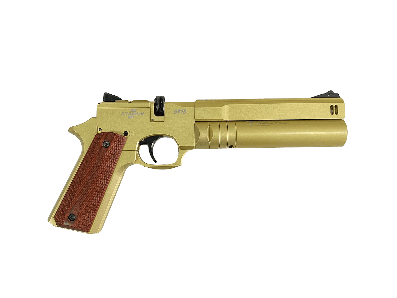Пневматический PCP пистолет ATAMAN AP16 Desert Compact (рукоятка Metal), кал. 5.5мм