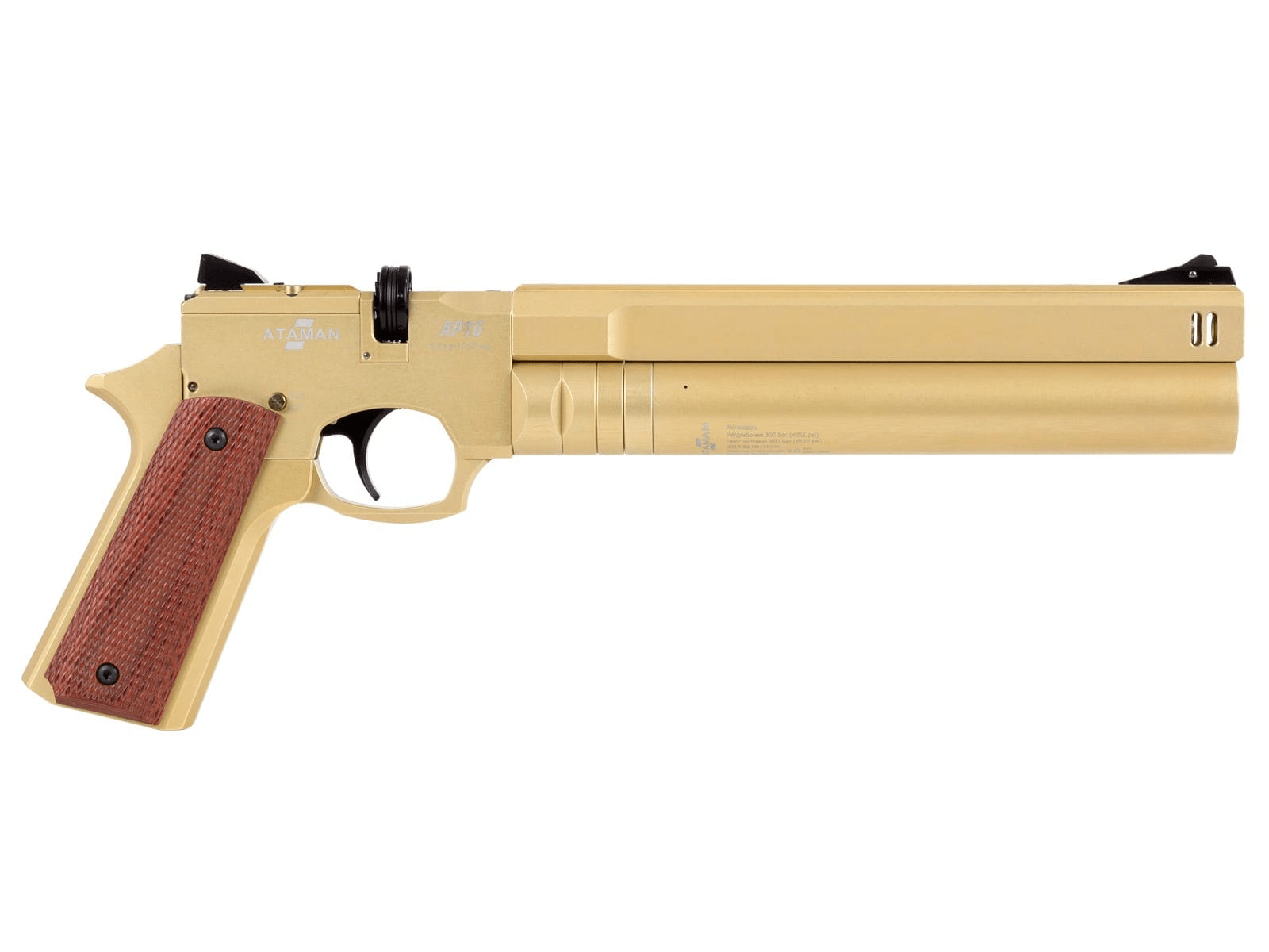 Пневматический PCP пистолет ATAMAN AP16 Desert Standart (рукоятка Metal), кал. 4.5мм