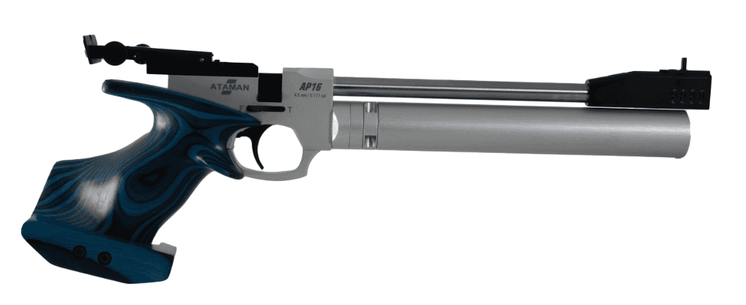 Пневматический PCP пистолет ATAMAN AP16 Sport (рукоятка Laminate №7 SP), кал. 4.5мм