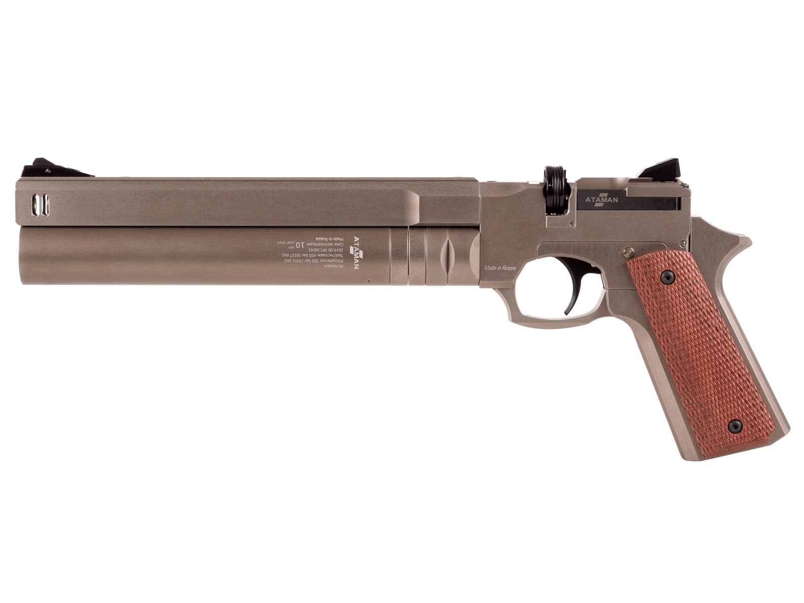 Пневматический PCP пистолет ATAMAN AP16 Titanium Standart (рукоятка Metal), кал. 5.5мм