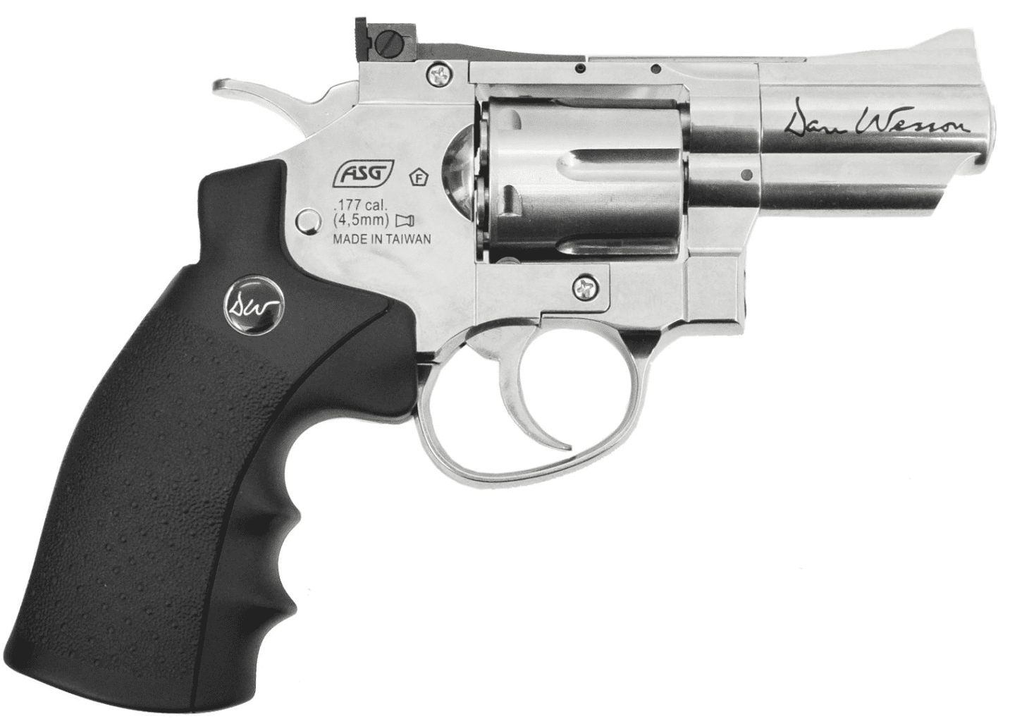 Пневматический револьвер ASG Dan Wesson 2,5 Silver пулевой 4,5мм