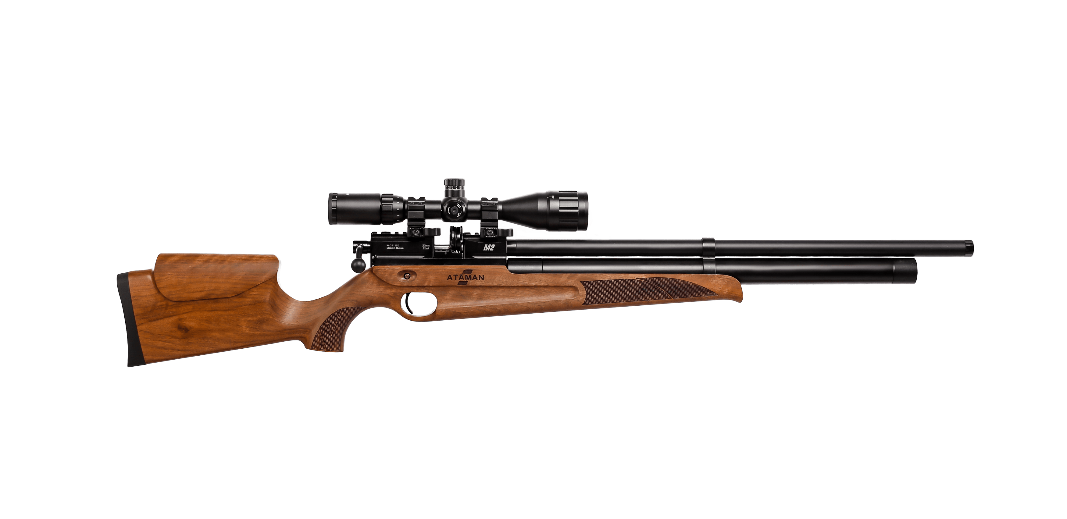 Пневматическая PCP винтовка ATAMAN M2R Карабин, кал.4,5мм (Walnut)