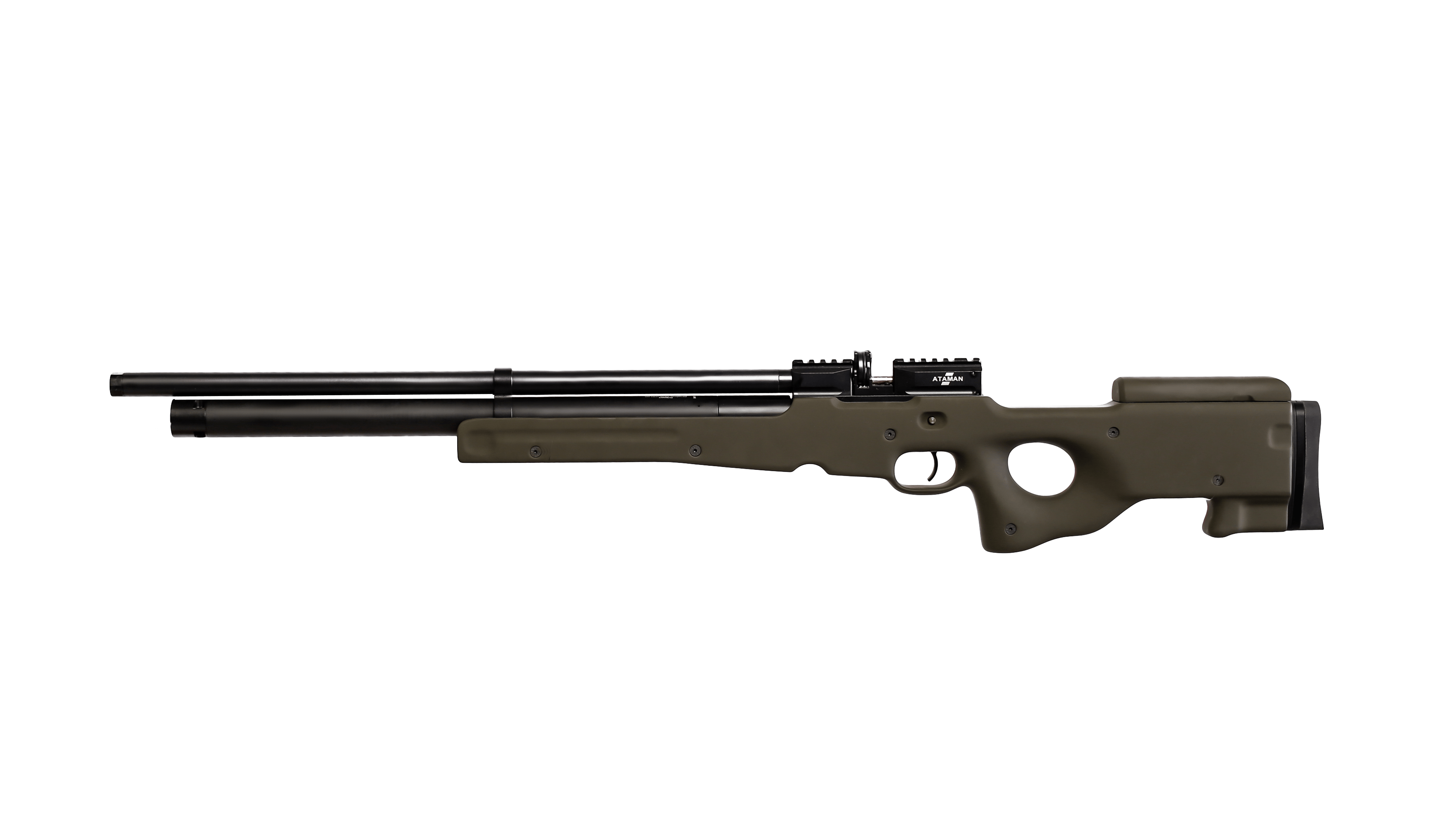 Пневматическая PCP винтовка ATAMAN M2R Карабин Тактик Тип 2, кал.7,62мм (Soft-Touch Olive)