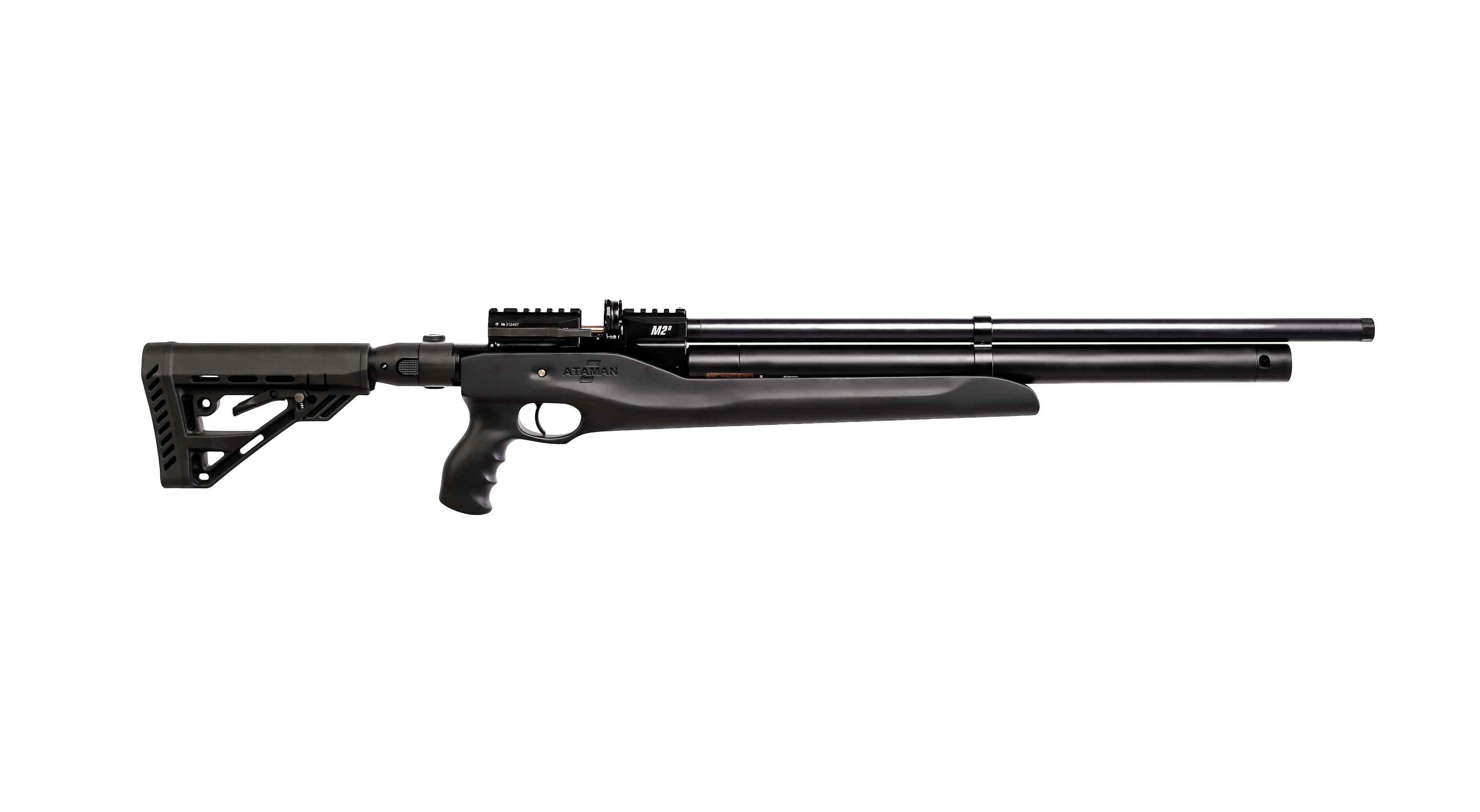 Пневматическая PCP винтовка ATAMAN M2R Карабин Тактик Тип 4, кал.9мм (Soft-Touch Olive)