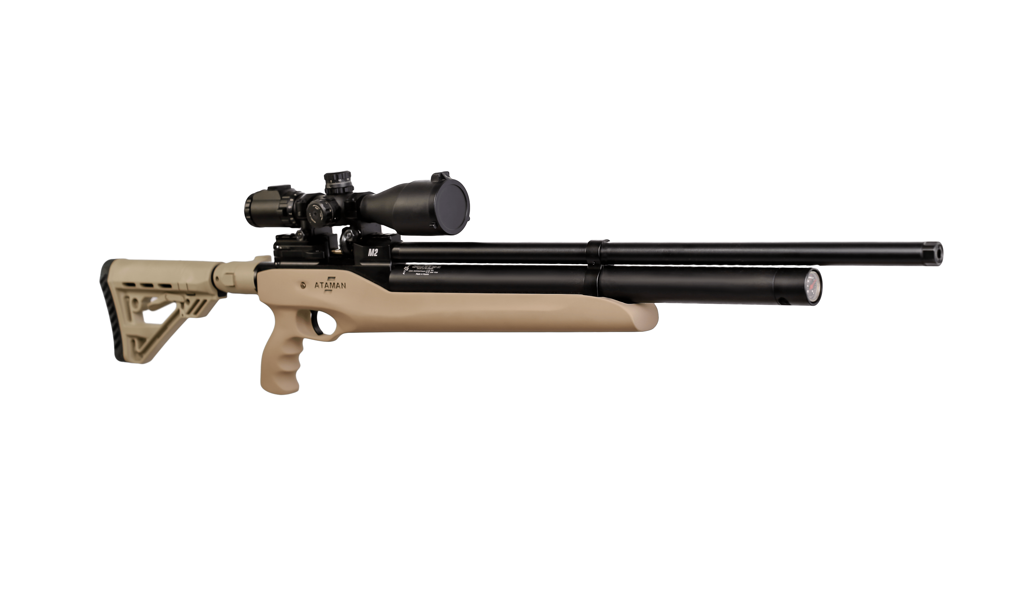 Пневматическая PCP винтовка ATAMAN M2R Карабин Тактик Тип 4, кал.6,35мм (Soft-Touch Sandy)
