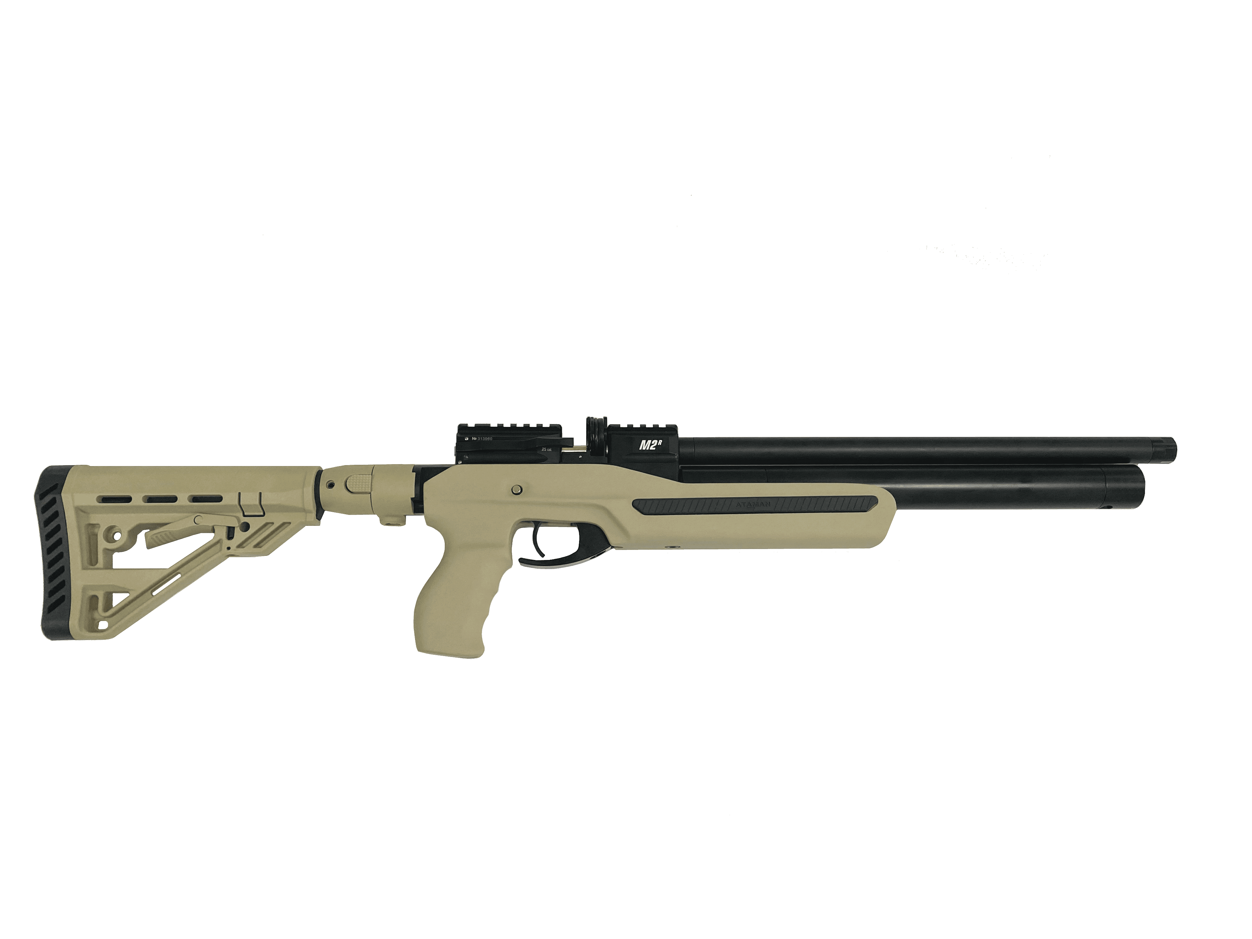 Пневматическая PCP винтовка ATAMAN M2R Ультра-компакт, кал.4,5мм (Soft-Touch Black)