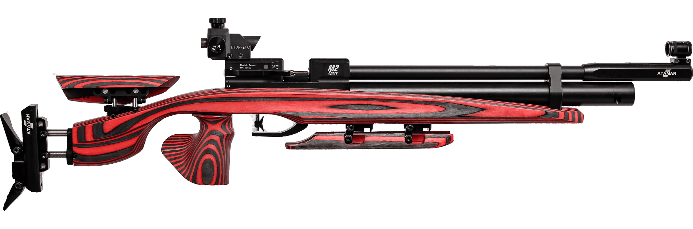 Пневматическая PCP винтовка ATAMAN M2R Sport Match Премиум, кал.4,5мм (Laminate №9)