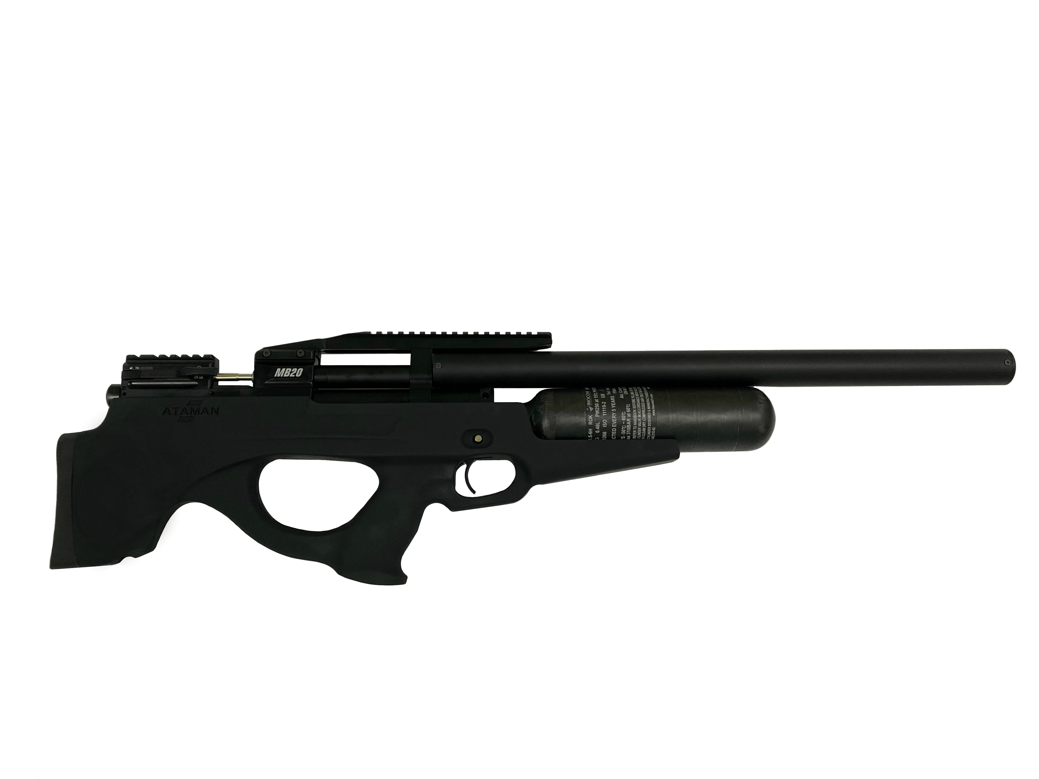 Пневматическая PCP винтовка ATAMAN Булл-пап MB20, кал.6,35мм (Soft-Touch Black)