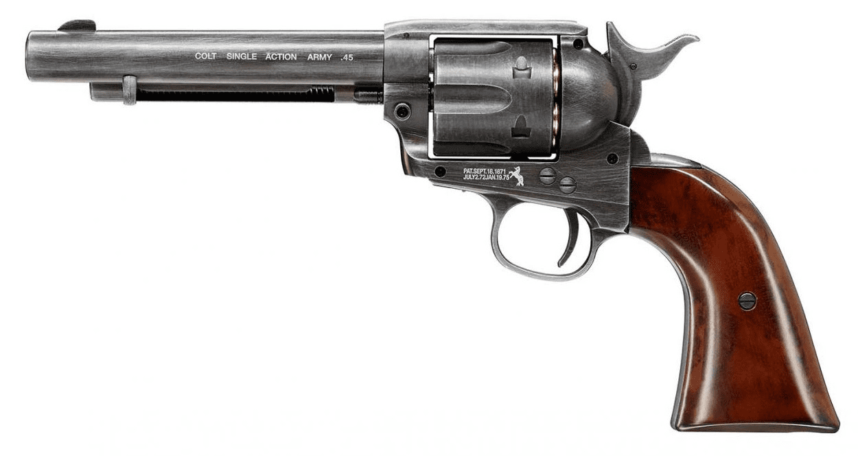 Пневматический револьвер Umarex Colt SAA .45-5,5 antik finish пулевой кал.4,5мм
