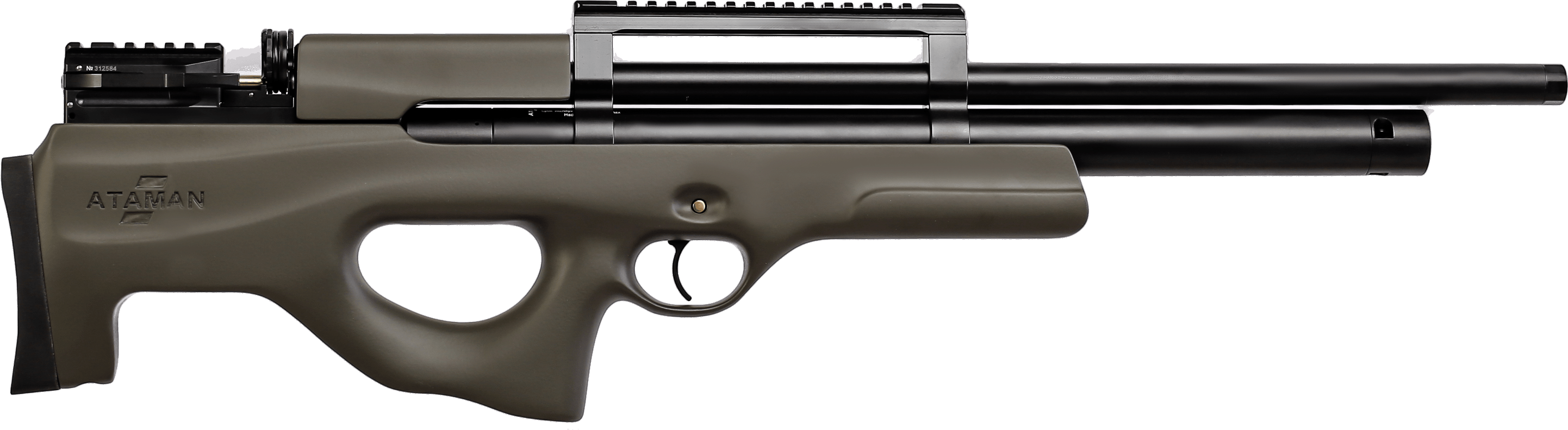 Пневматическая PCP винтовка ATAMAN M2R Булл-пап Тип 1, кал.7,62мм (Soft-Touch Black)